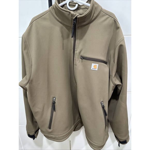 Carhartt Men's 101299 Crowley Softshell Nylon Jacket Size 2XL‎ Work Jacket EUC